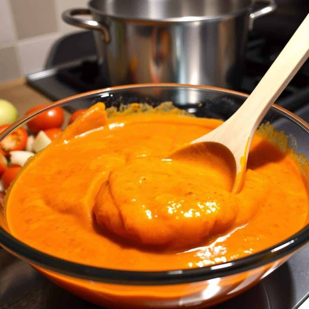 Creamy Cajun Pasta Sauce Preparation