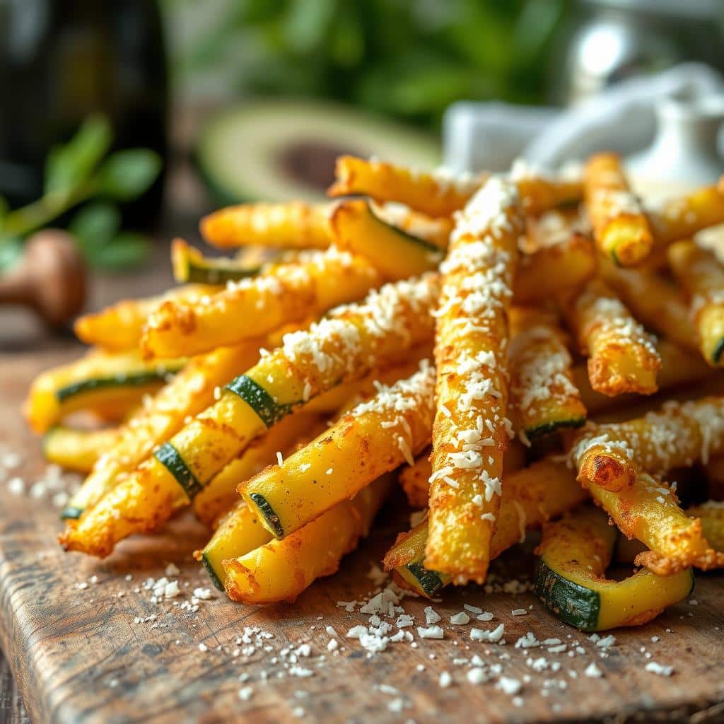 Air Fryer Parmesan Zucchini Frie