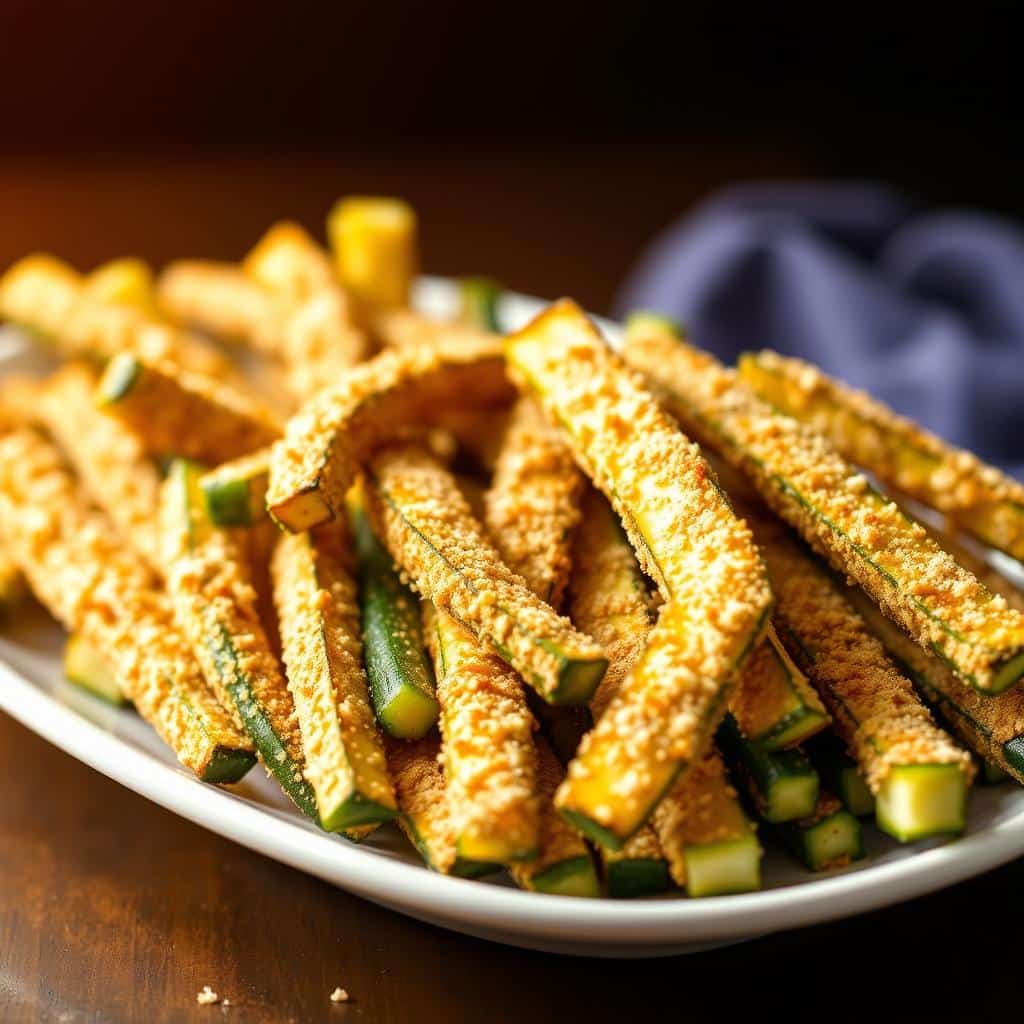 Air Fryer Parmesan Zucchini Fries Healthy Snack