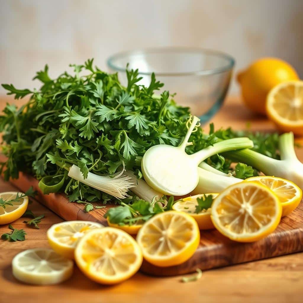 Arugula Fennel Salad Ingredients