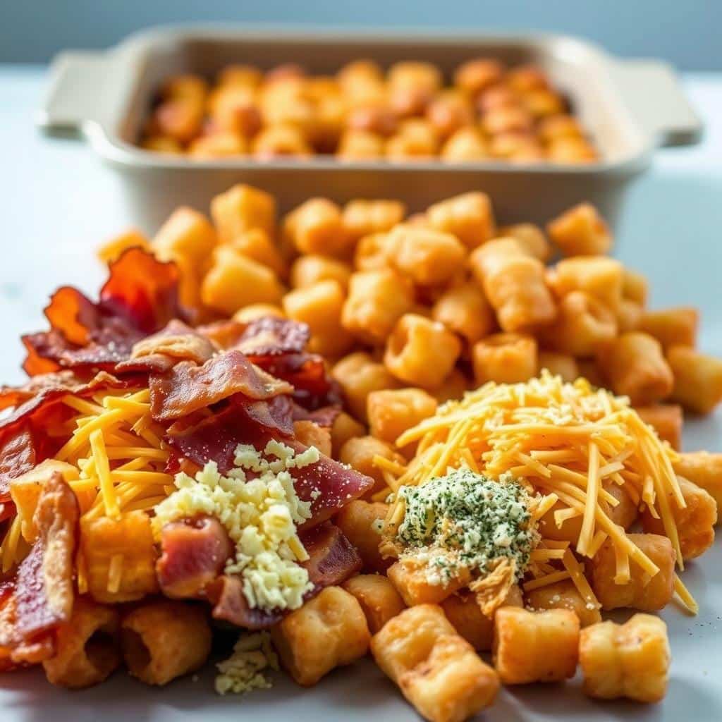 Bacon Ranch Tater Tot Casserole Ingredients