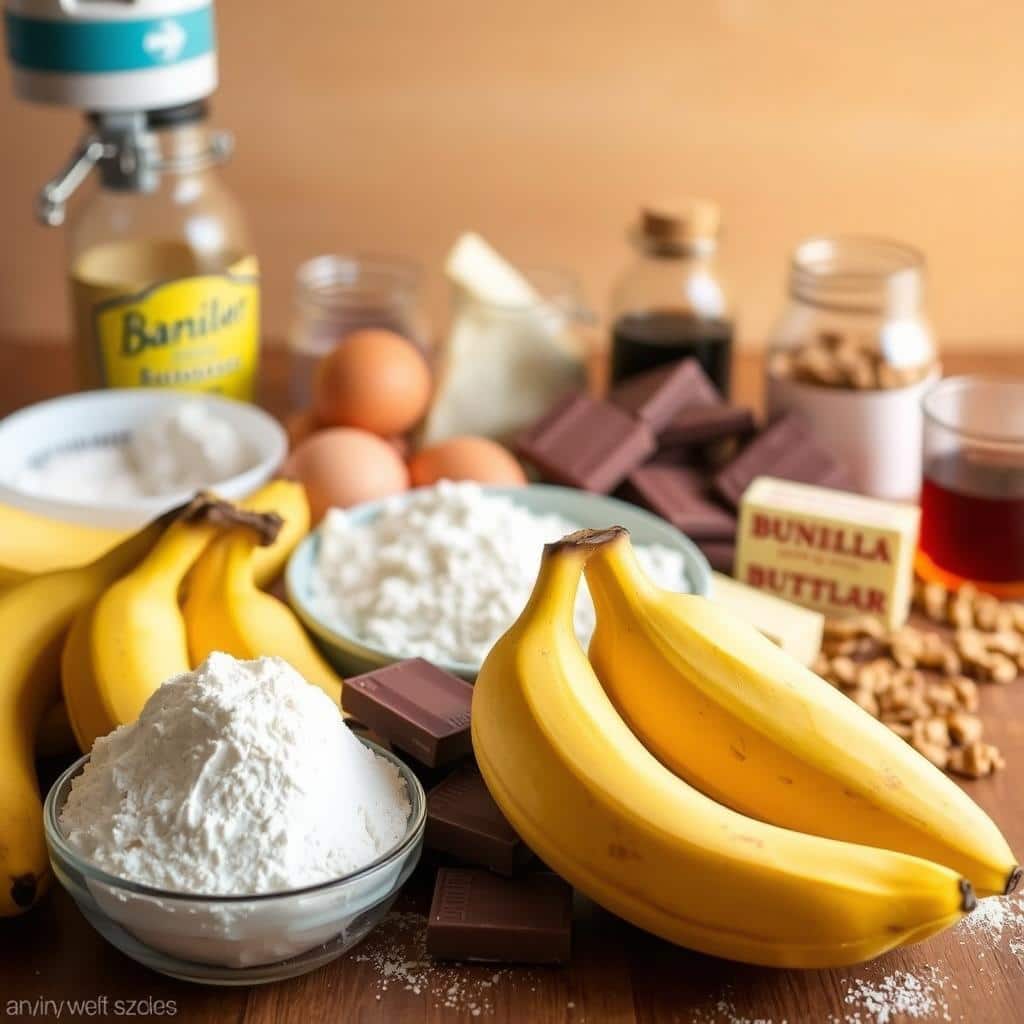 Banana Bread Brownie Ingredients