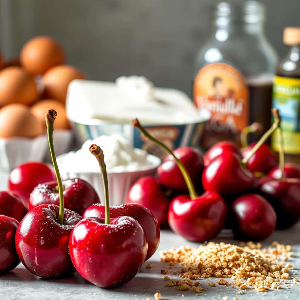 Cherry Cheesecake Cupcake Ingredients