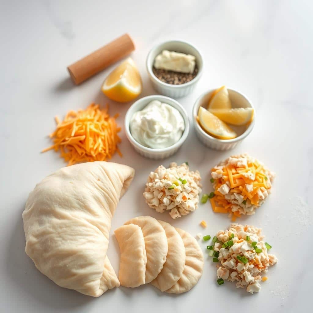 Crab and Cheese Crescent Roll Ingredients