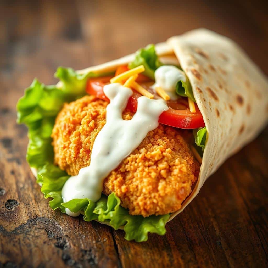 Crispy Chicken Ranch Snack Wrap