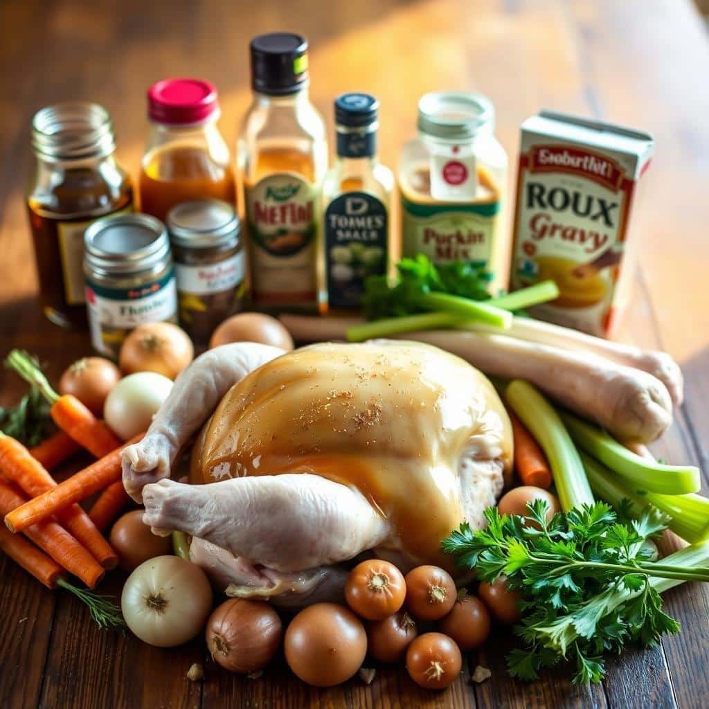 Crockpot Chicken and Gravy Ingredients