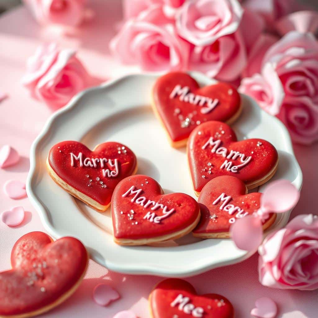 Marry Me Cookies Romantic Dessert