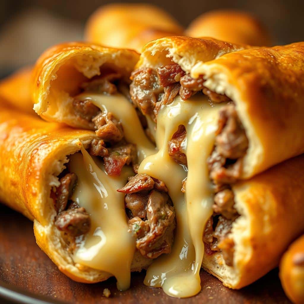Philly Cheesesteak Stuffed Cheesy Breadsticks