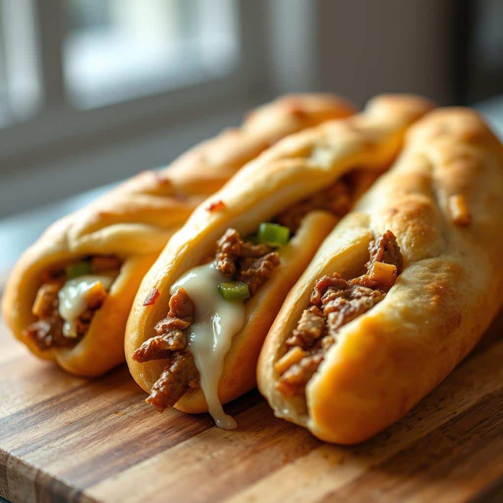 Philly Cheesesteak Stuffed Cheesy Breadsticks