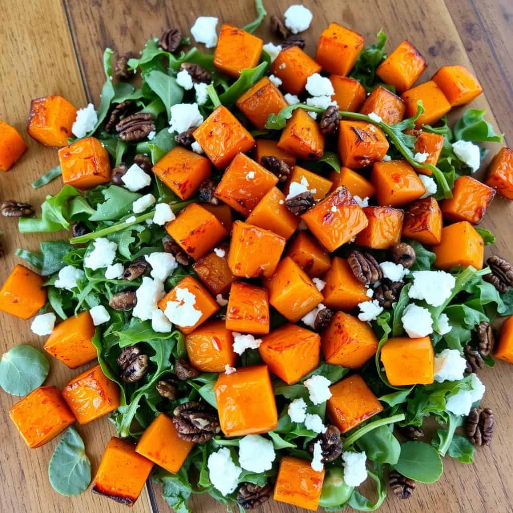 Roasted Hot Honey Sweet Potato Salad
