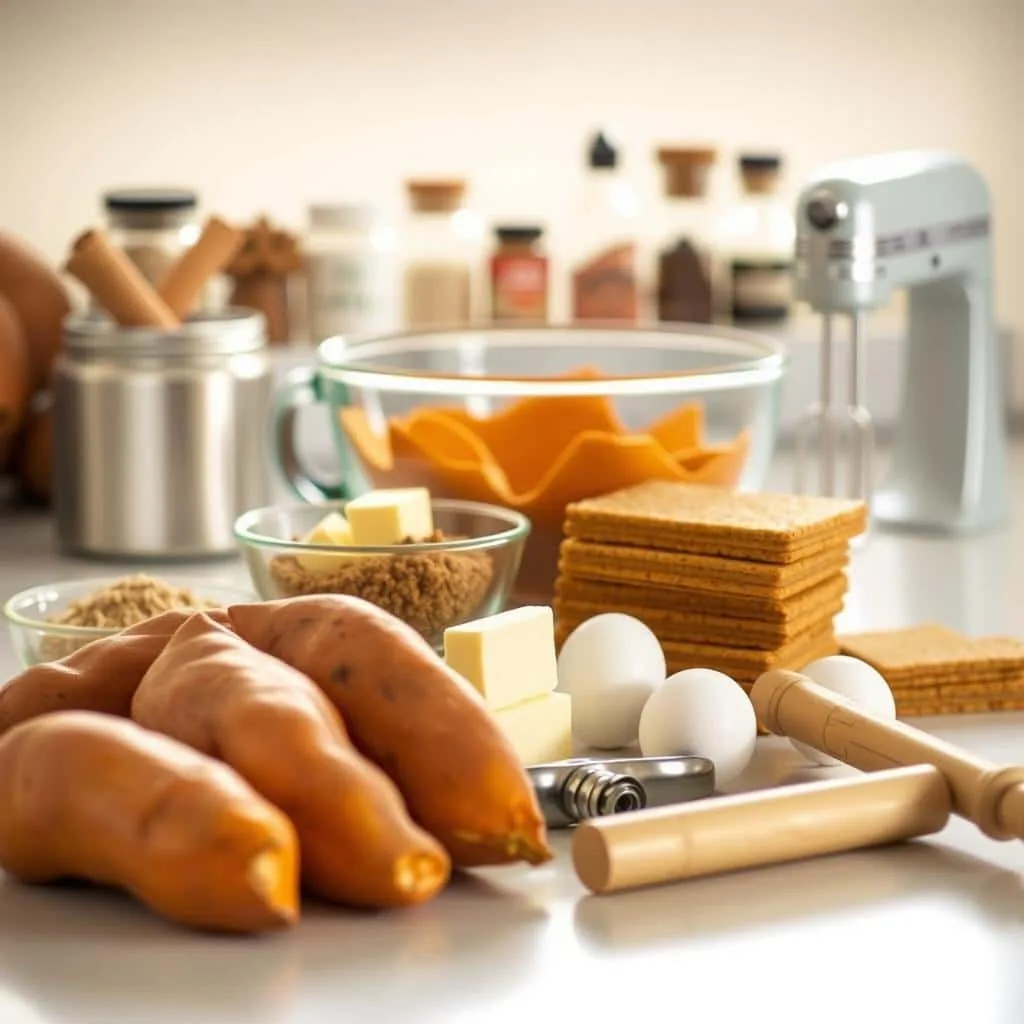 Sweet Potato Pie Bar Ingredients