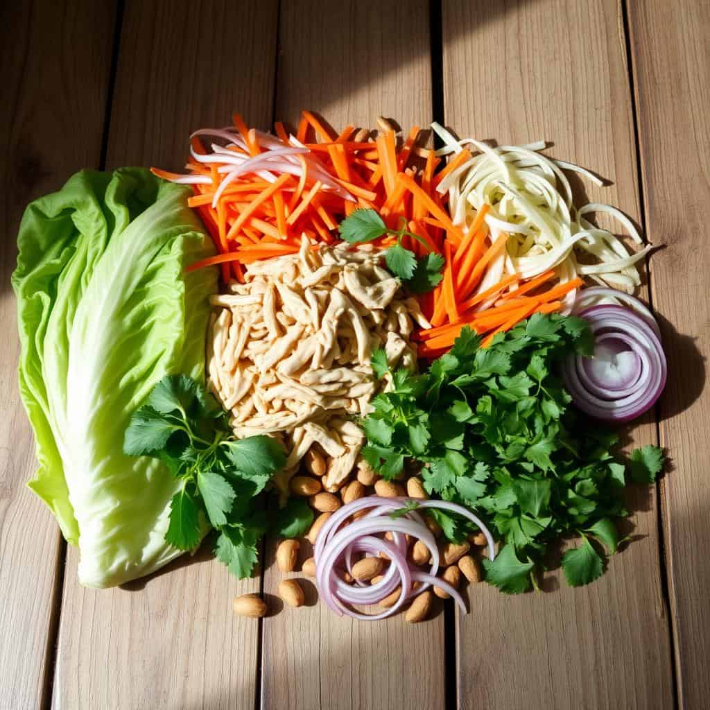 Vietnamese Chicken Salad Ingredients