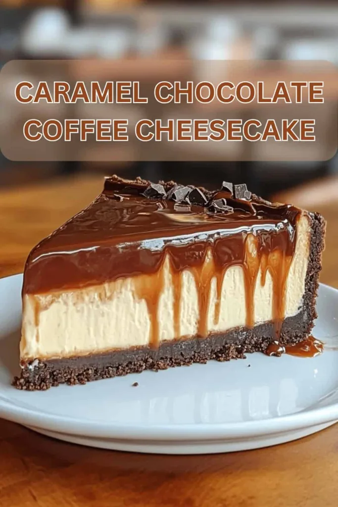 Caramel Chocolate Coffee Cheesecake