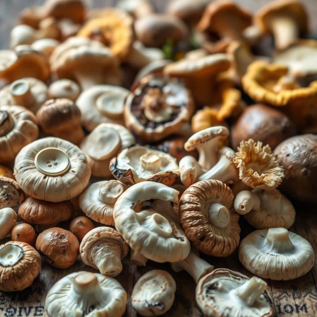 Assorted Fresh Mushrooms for Soup