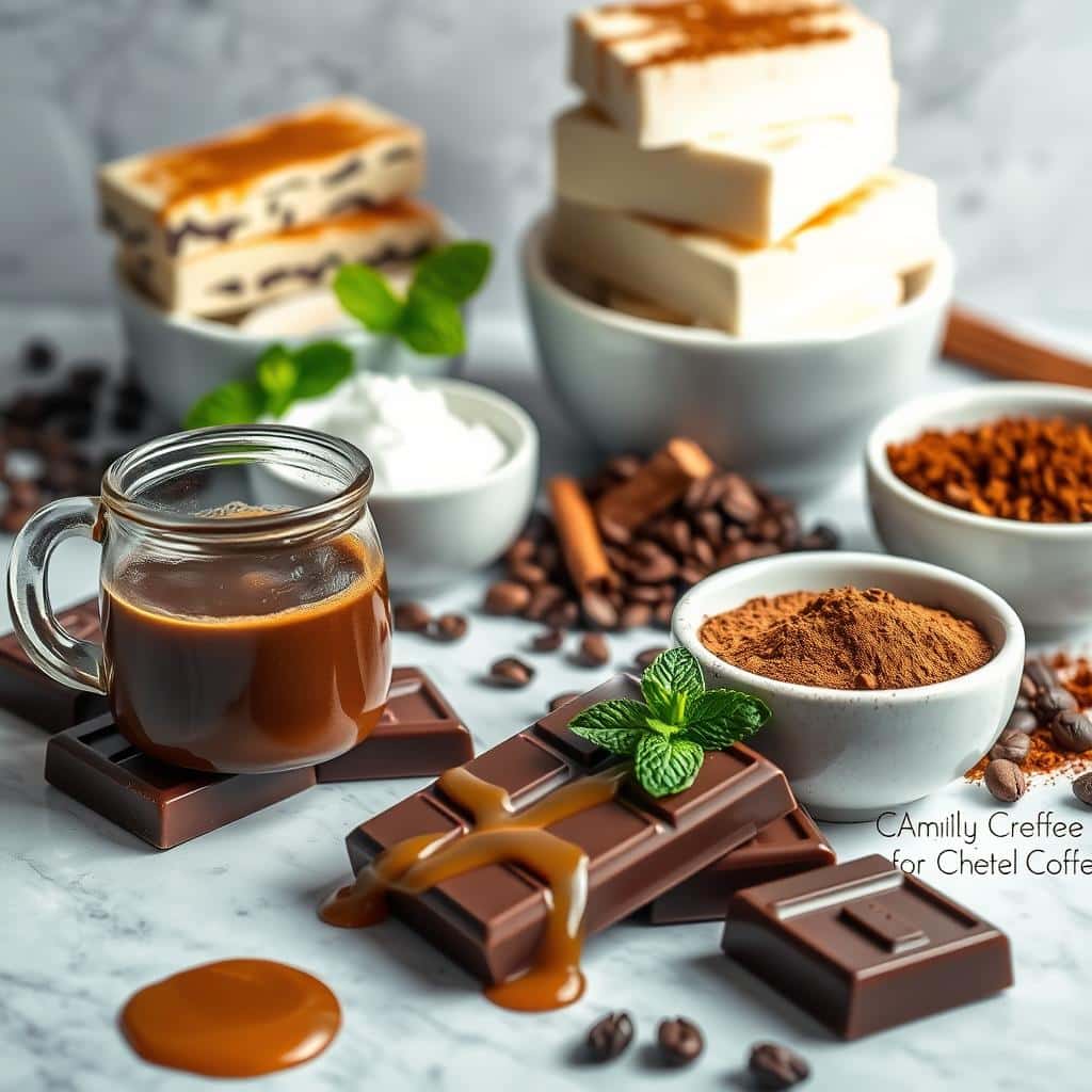 Caramel Chocolate Coffee Cheesecake Ingredients