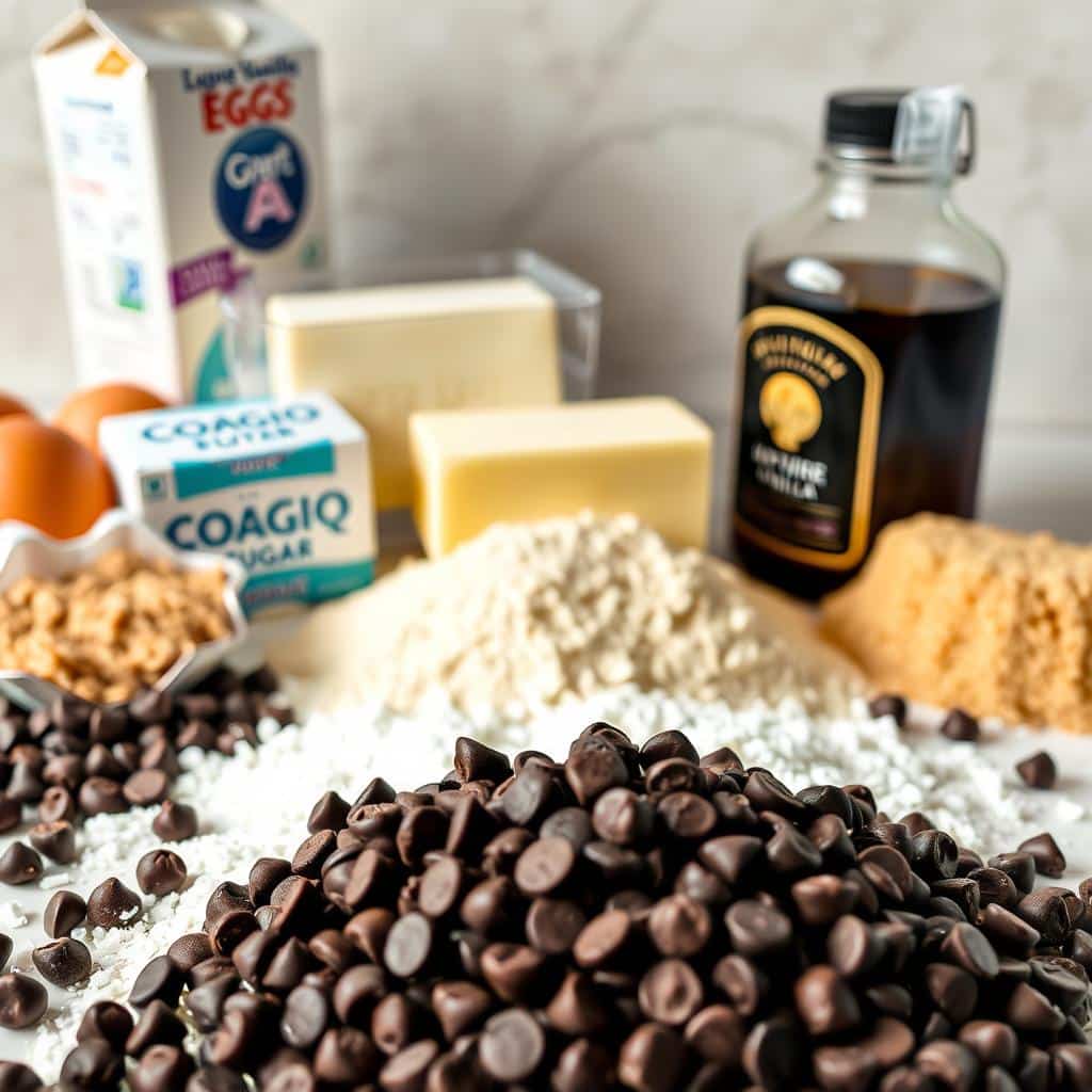 Chocolate Chip Cookie Dough Ingredients