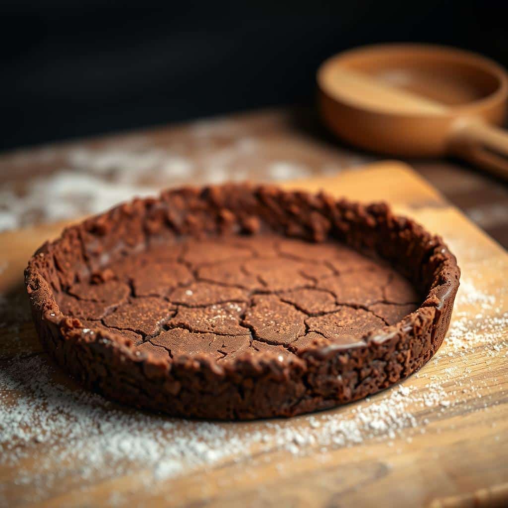 Chocolate Cookie Crust Preparation