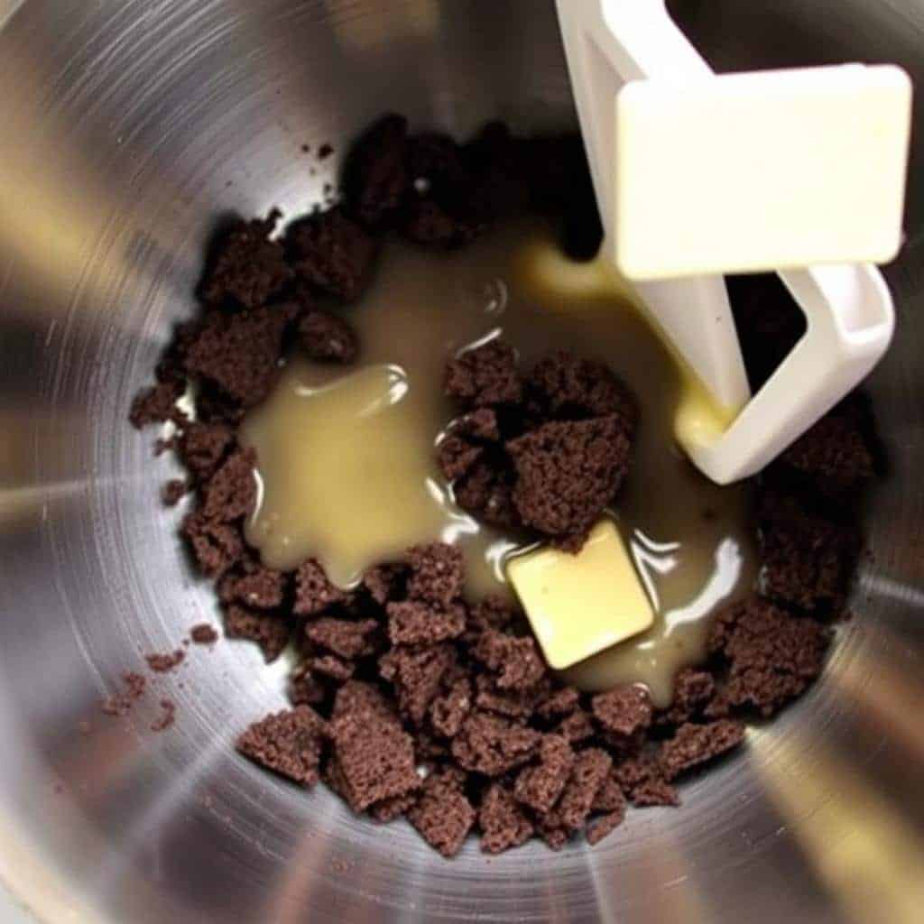 Chocolate Cookie Crust Preparation