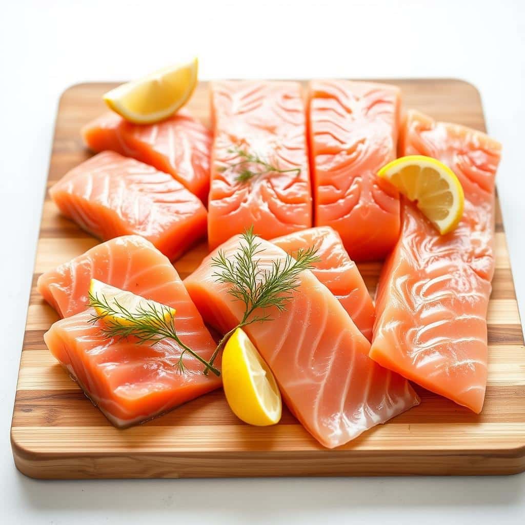 Fresh Salmon Fillet Selection