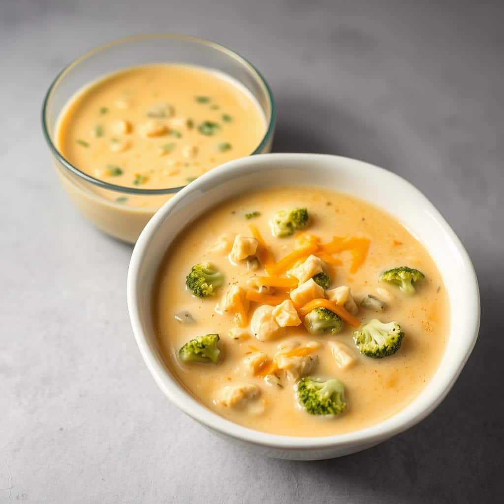 Homemade Broccoli Cheddar Soup Comparison