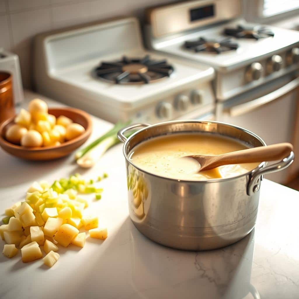 Homemade Potato Leek Soup Cooking Methods