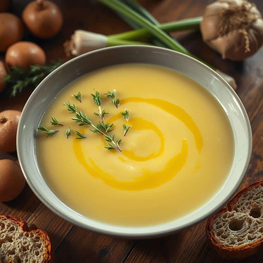 Delicious Homemade Potato Leek Soup