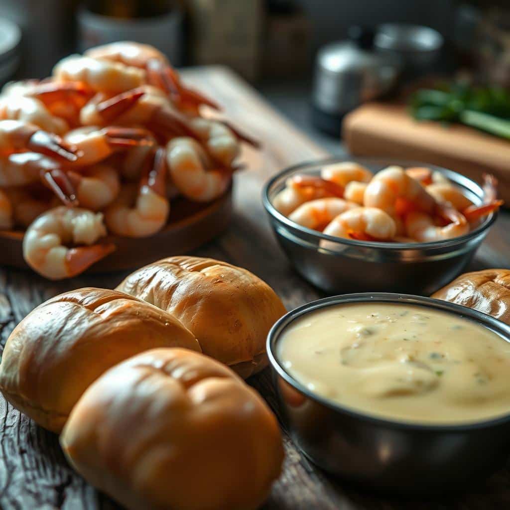 Shrimp selection for bread bowl ingredients