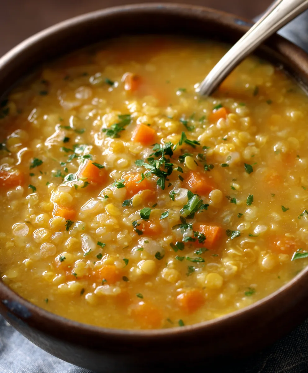 Delicious & Nutritious Yellow Split Pea Soup