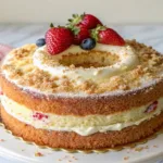 Moist Yellow Cake with Cinnamon Swirl
