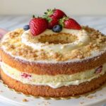 Moist Yellow Cake with Cinnamon Swirl