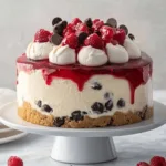 Cheesecake with Cream Cheese and Cookie Dough