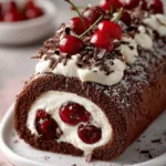 Chocolate Cherry Swiss Roll