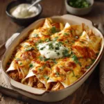 Creamy Chilli Chicken Enchiladas