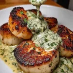 Sizzling Scallops with Zesty Lime Cilantro Sauce