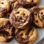 Peanut Butter Brownie Swirl Cookies