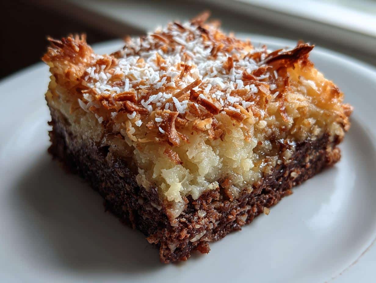 Coconut Macaroon Brownies