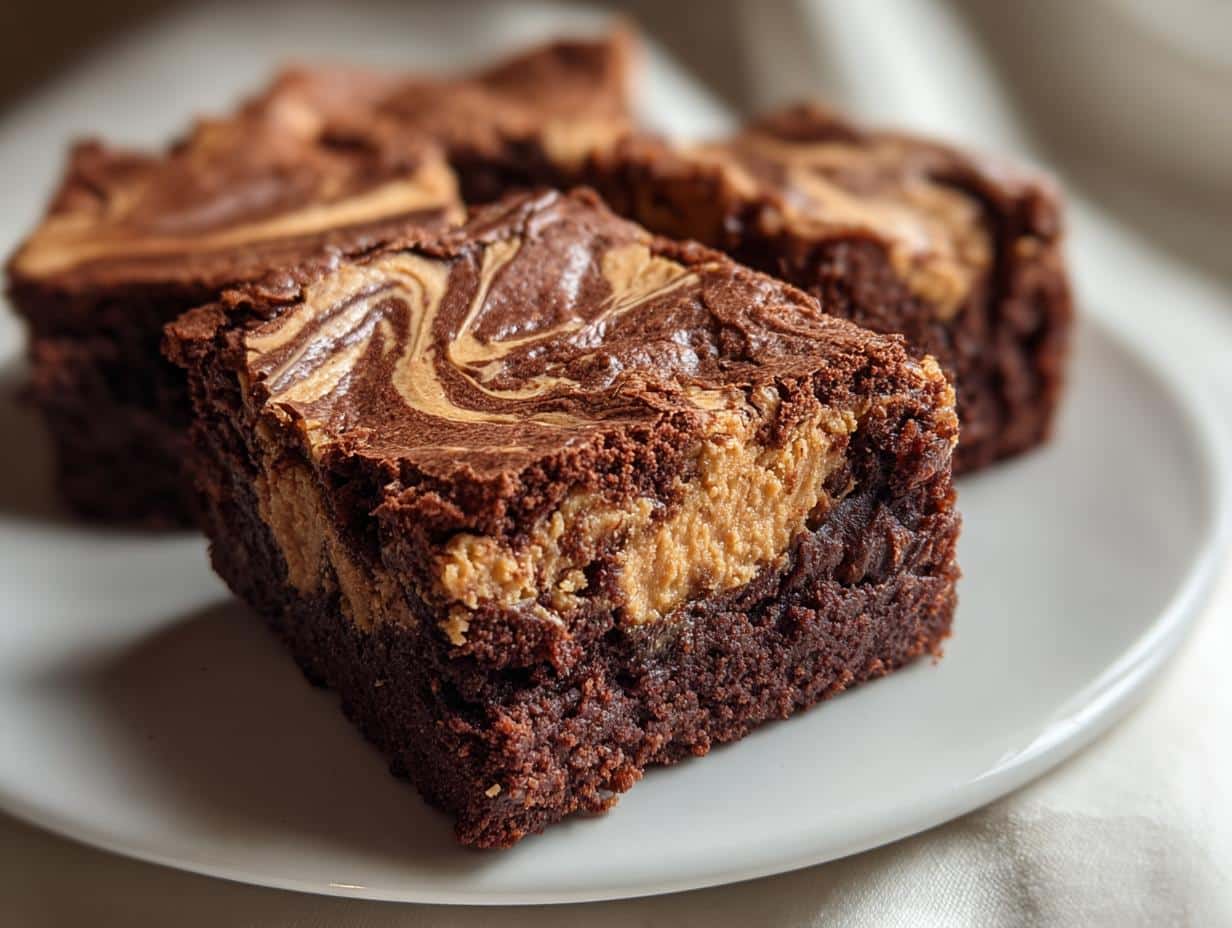 Peanut Butter Swirl Brownies