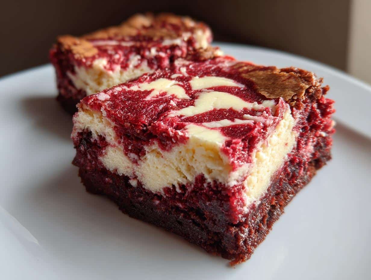 Red Velvet Cream Cheese Brownies