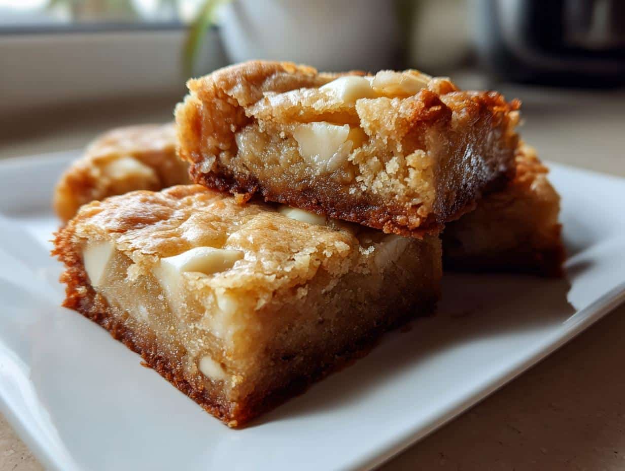White Chocolate Blondie Brownies