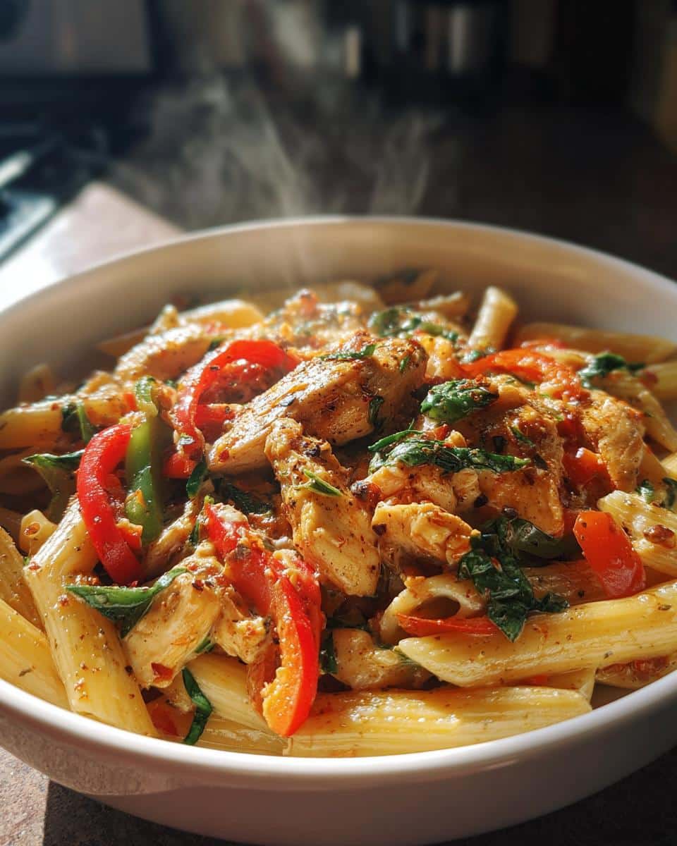 cajun chicken pasta - detail 3