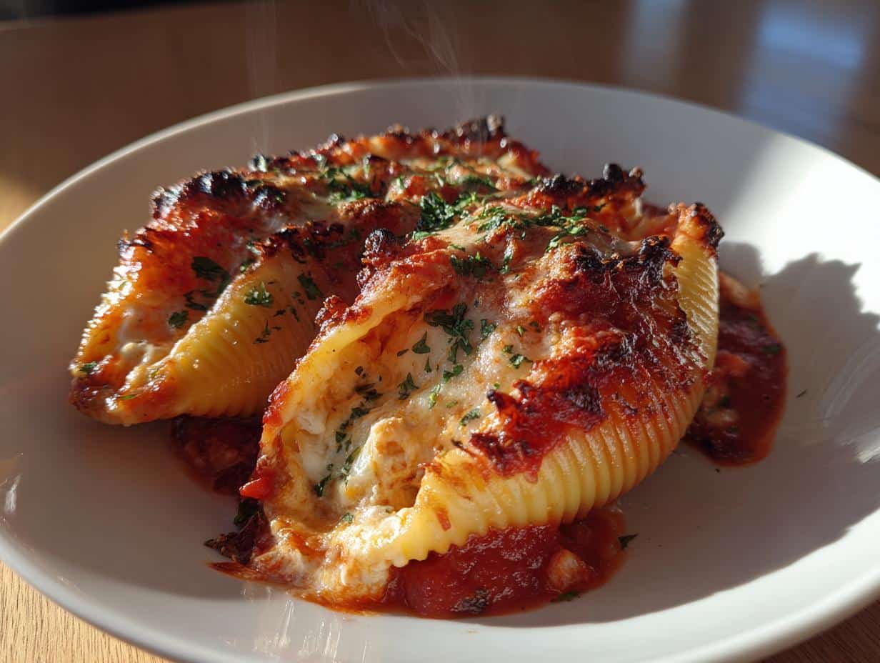 “Mouthwatering 3-Cheese Stuffed Shells Recipe You’ll Crave!”