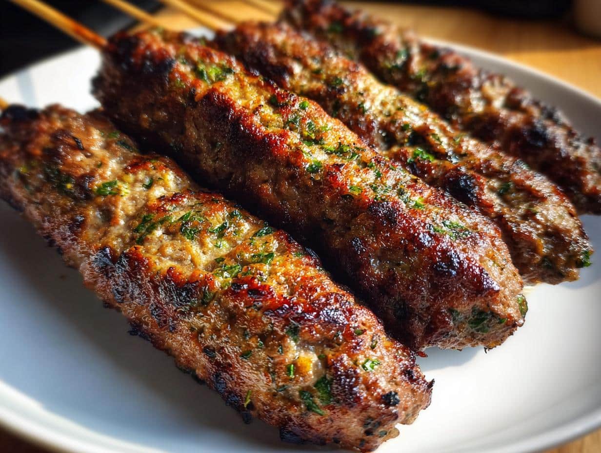 Beef Kafta Kebabs