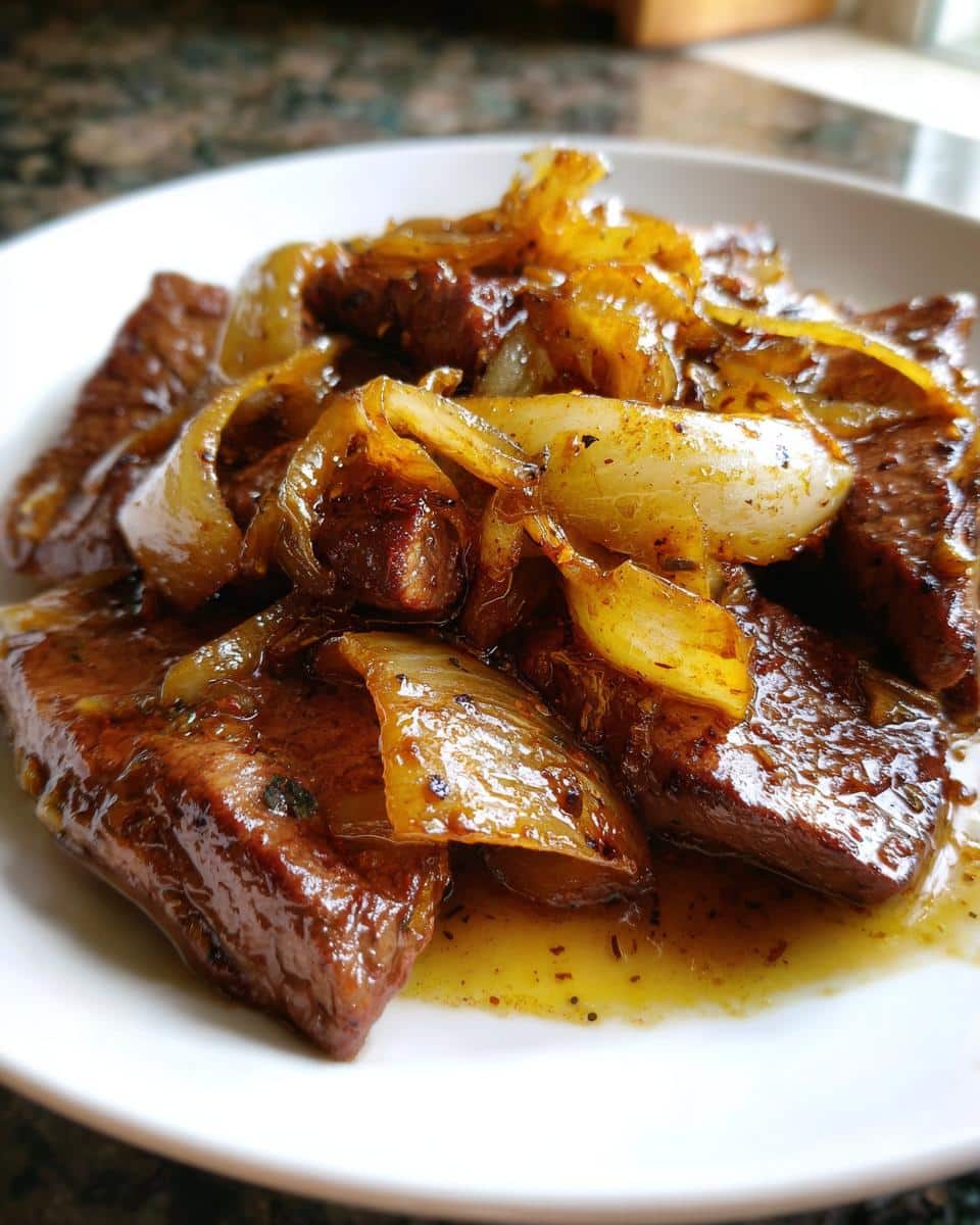 Beef Liver with Onions - detail 1