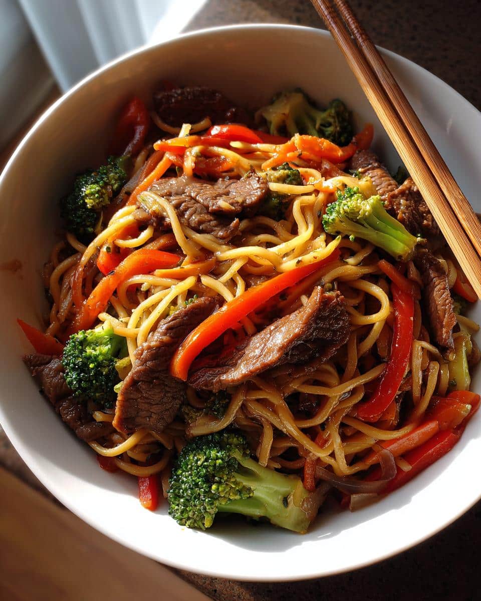 Beef Lo Mein - detail 1