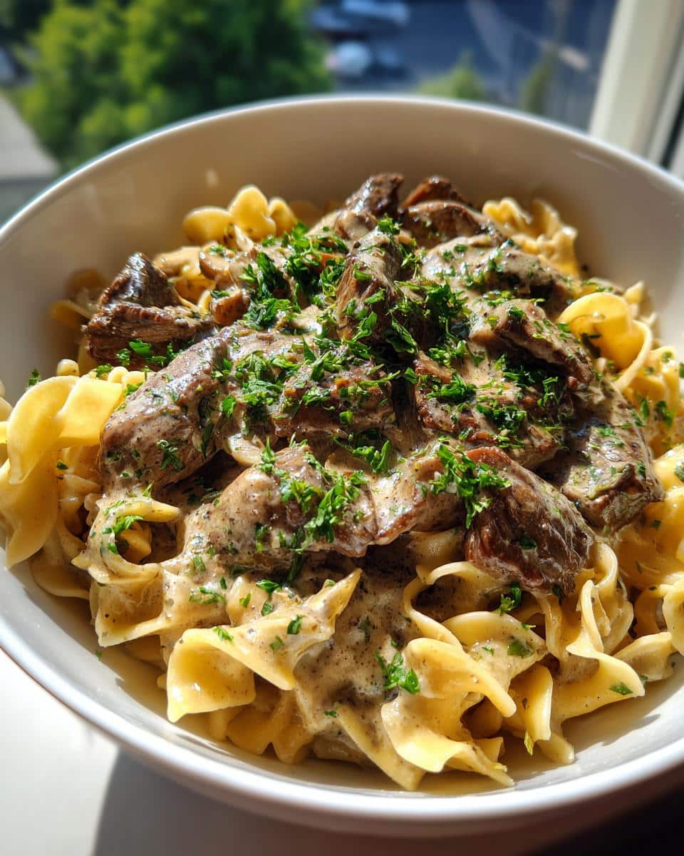 Beef Stroganoff - detail 1