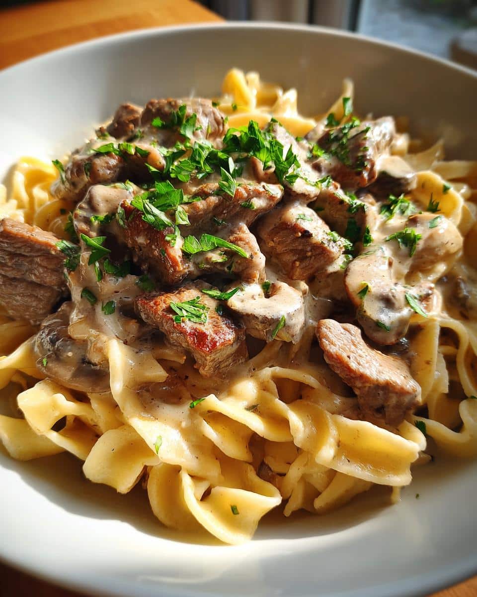 Beef Stroganoff - detail 2