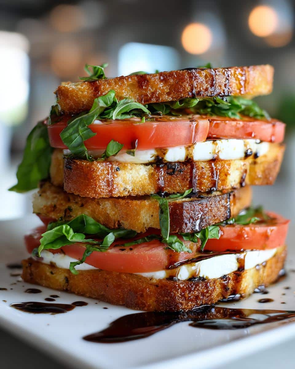 Caprese Sandwich with Fresh Mozzarella - detail 1