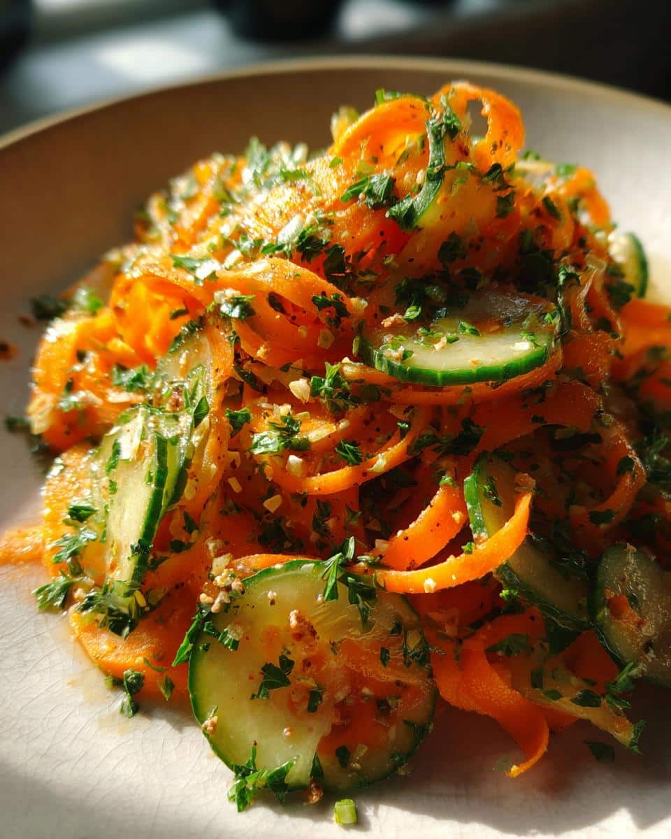 Carrot Cucumber Salad - detail 1