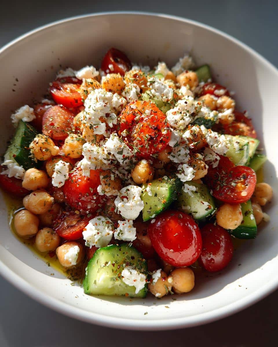 Chickpea Feta Salad - detail 1
