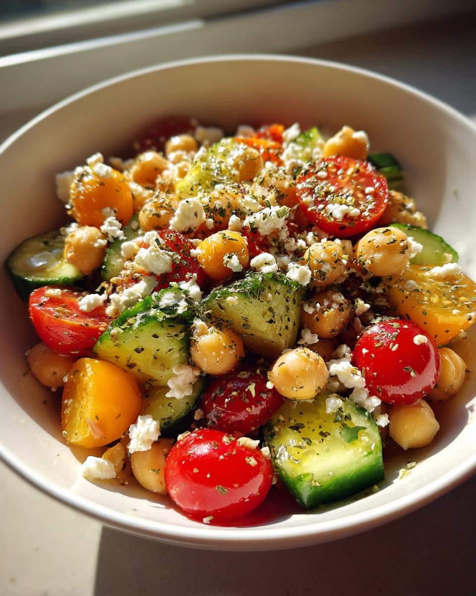 Chickpea Feta Salad - detail 2